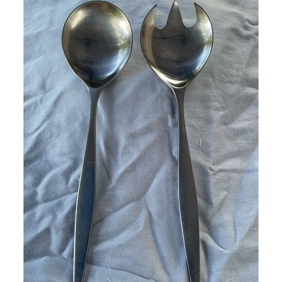 Vintage MCM Lauffer Stainless Norway Serving Set - Picture 1 of 3